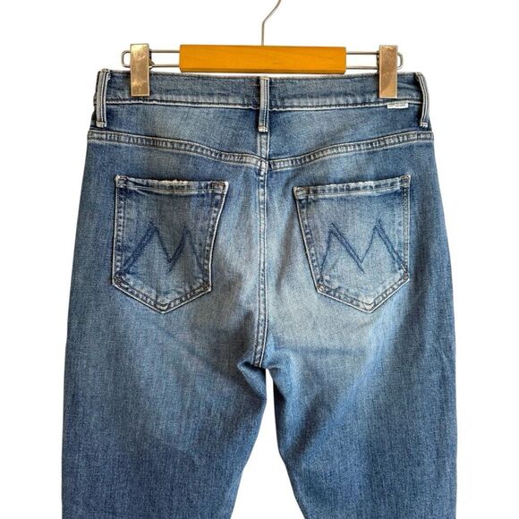 MOTHER The Insider Crop Step Fray Jeans in Scenic Route - Picture 4 of 9